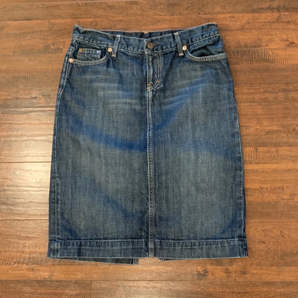 J Crew Classic Blue Jean Skirt SZ- 29
